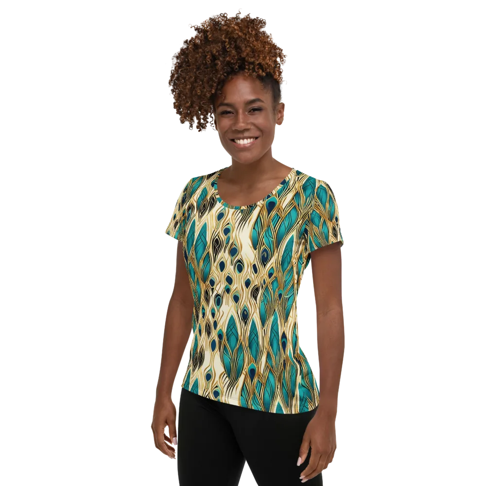 Aurum Featherfall on Women's Athletic T-Shirt — Left