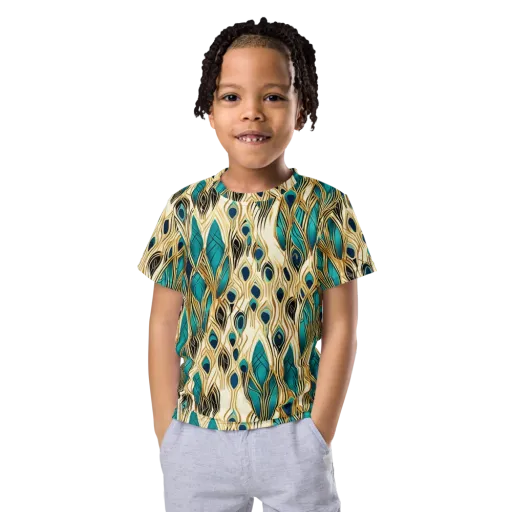 Aurum Featherfall on a Kids Crew Neck T-Shirt