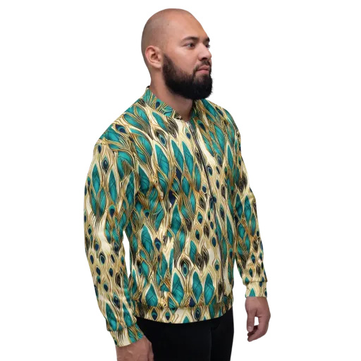 Aurum Featherfall on a Bomber Jacket