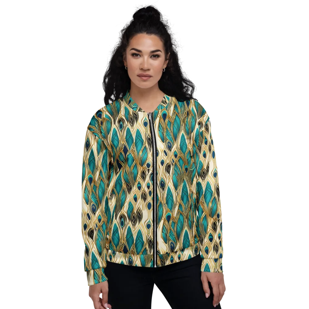 Aurum Featherfall on Bomber Jacket — Front