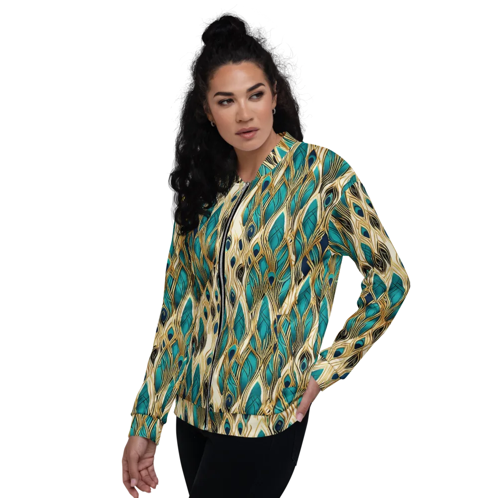 Aurum Featherfall on Bomber Jacket — Left