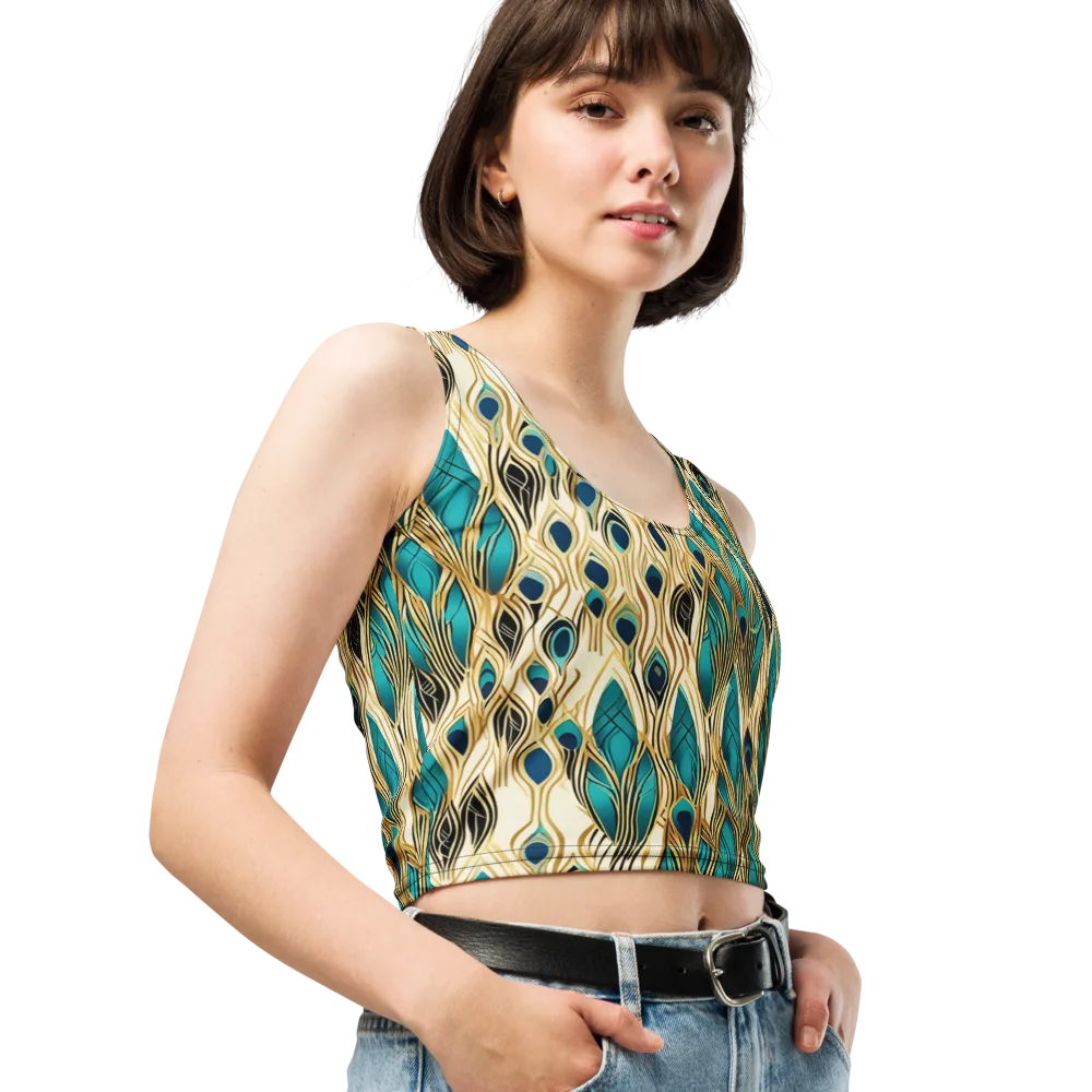 Aurum Featherfall on Crop Top — Right Front