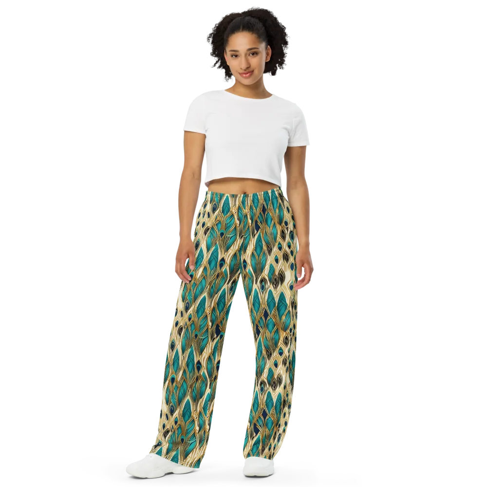 Aurum Featherfall on Wide-Leg Pants — Front