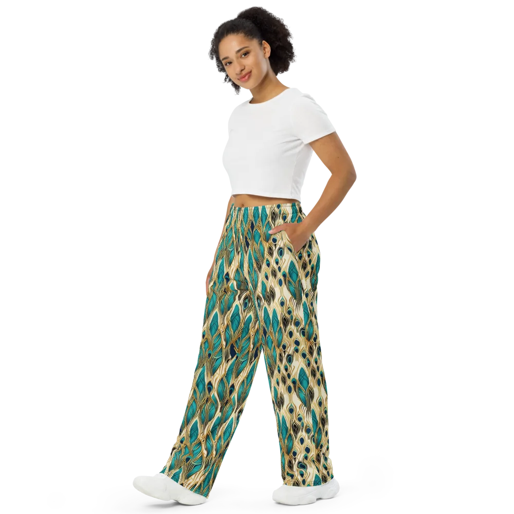 Aurum Featherfall on Wide-Leg Pants — Left Front