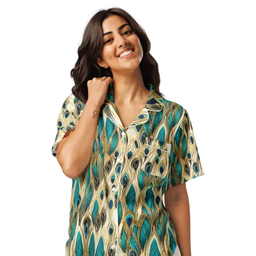 Aurum Featherfall on a Women's Short Sleeve Pajama Top