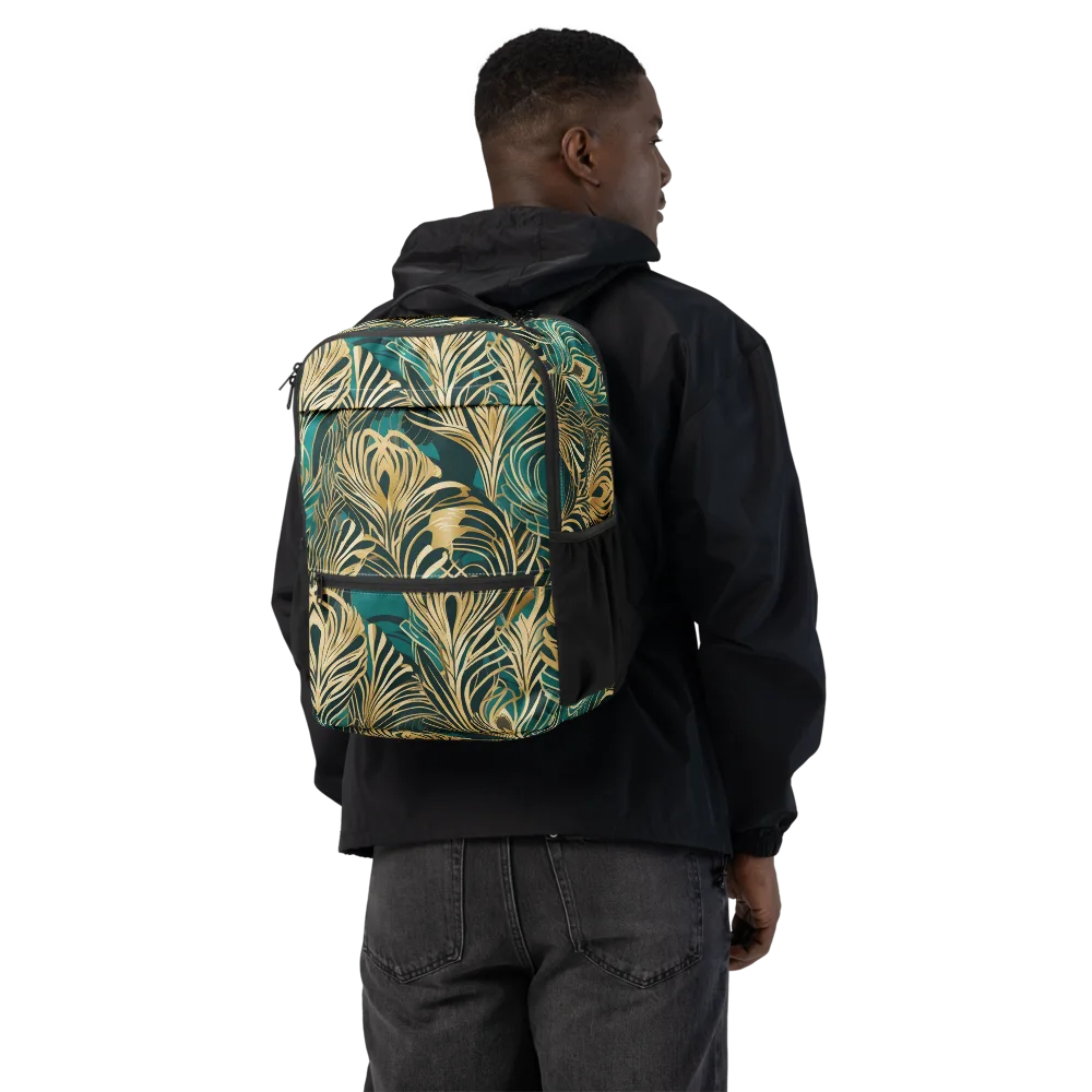 Gilded Tropics on Utility Backpack — Back