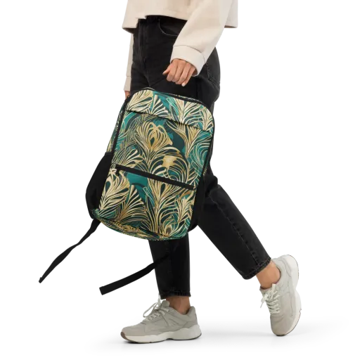 Gilded Tropics on a Utility Backpack