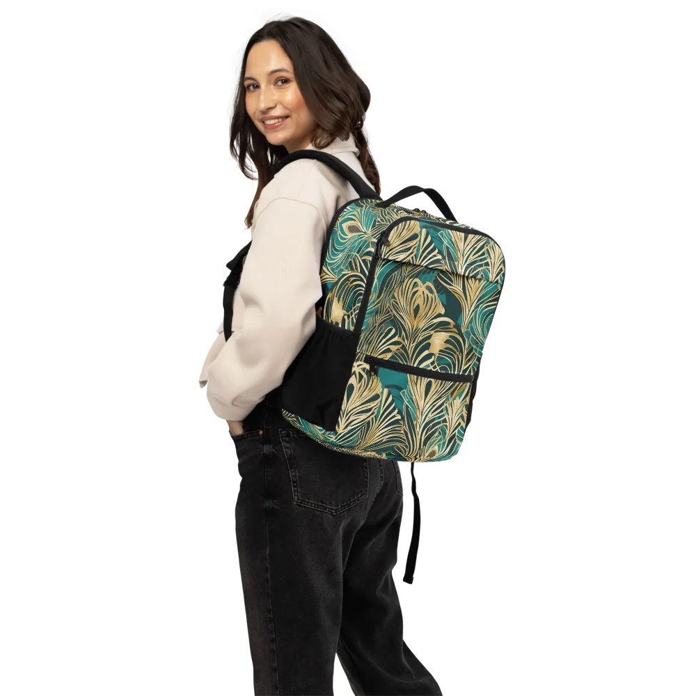 Gilded Tropics on Utility Backpack — Back