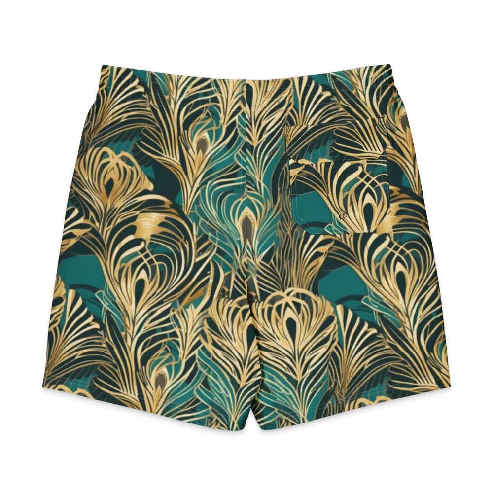 Gilded Tropics on Men's Board Shorts — Back