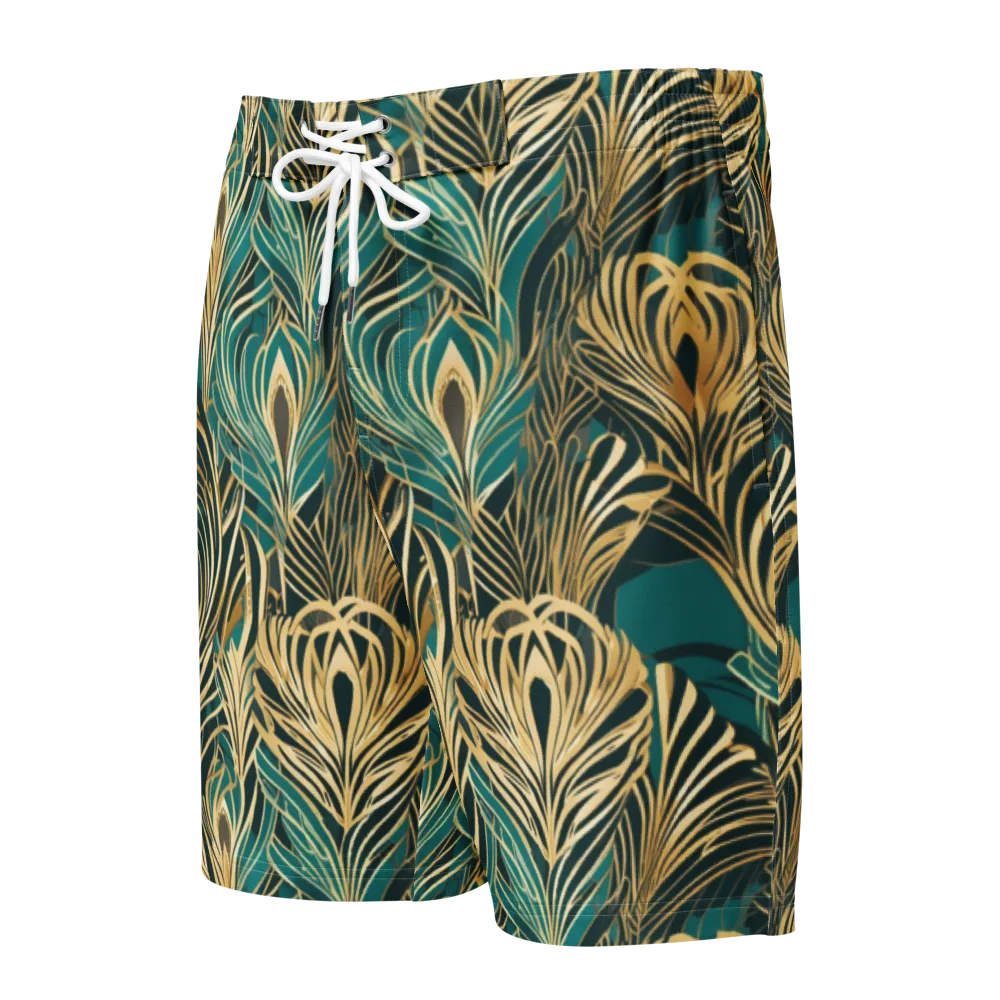 Gilded Tropics on Men's Board Shorts — Front