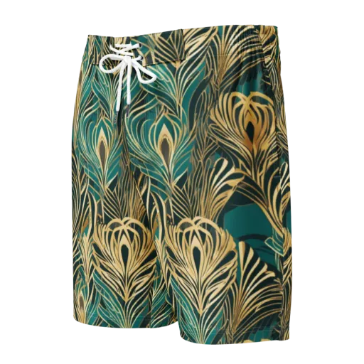 Gilded Tropics on a Men's Board Shorts
