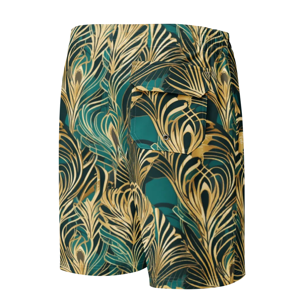 Gilded Tropics on Men's Board Shorts — Back