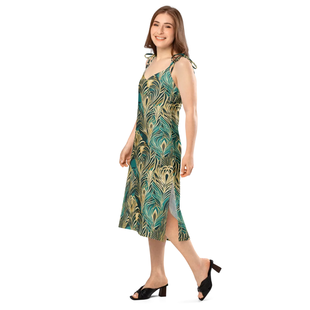 Gilded Tropics on Slip Dress — Left Front
