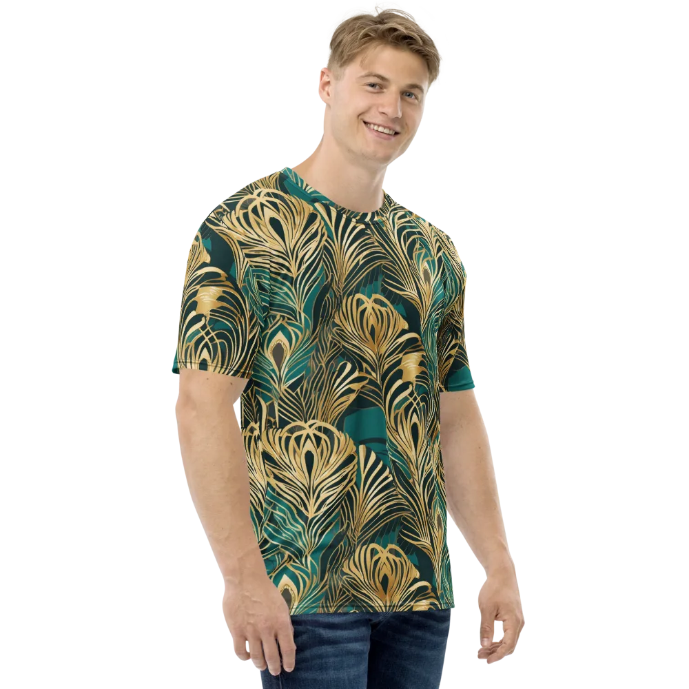 Gilded Tropics on Men's Crew Neck T-Shirt — Right