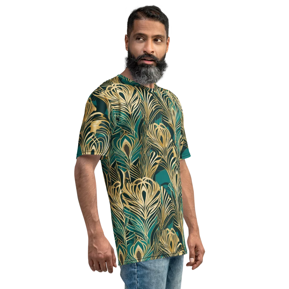 Gilded Tropics on Men's Crew Neck T-Shirt — Right