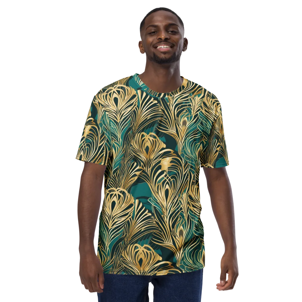 Gilded Tropics on Men's Crew Neck T-Shirt — Front