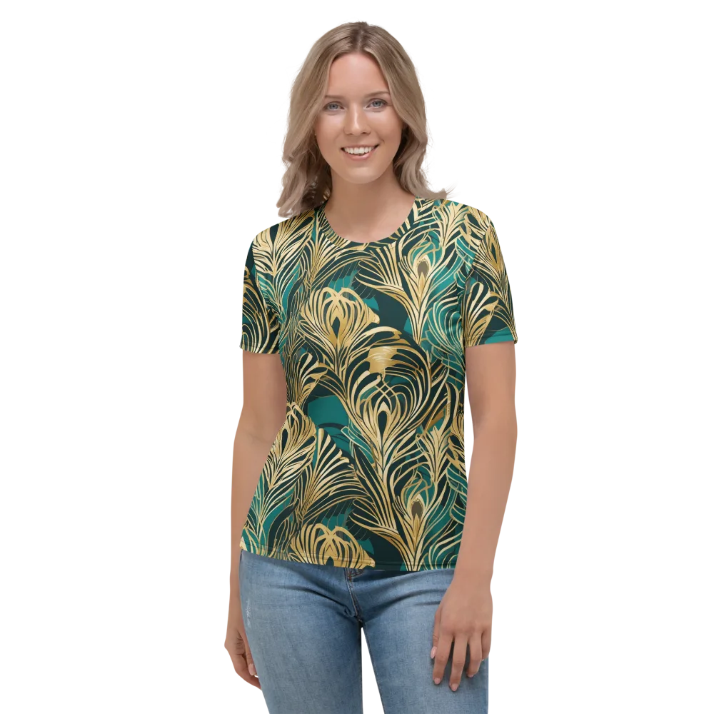 Gilded Tropics on Women's Crew Neck T-Shirt — Front
