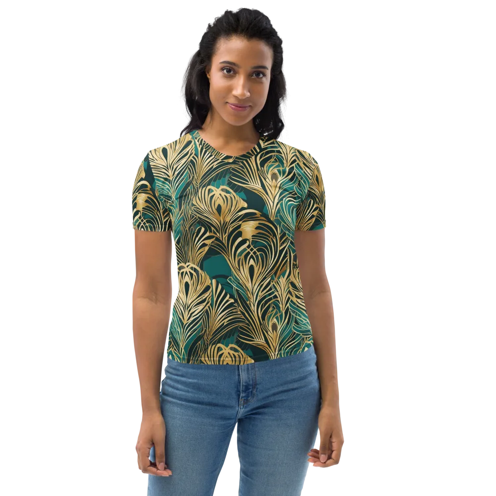Gilded Tropics on Women's Crew Neck T-Shirt — Front