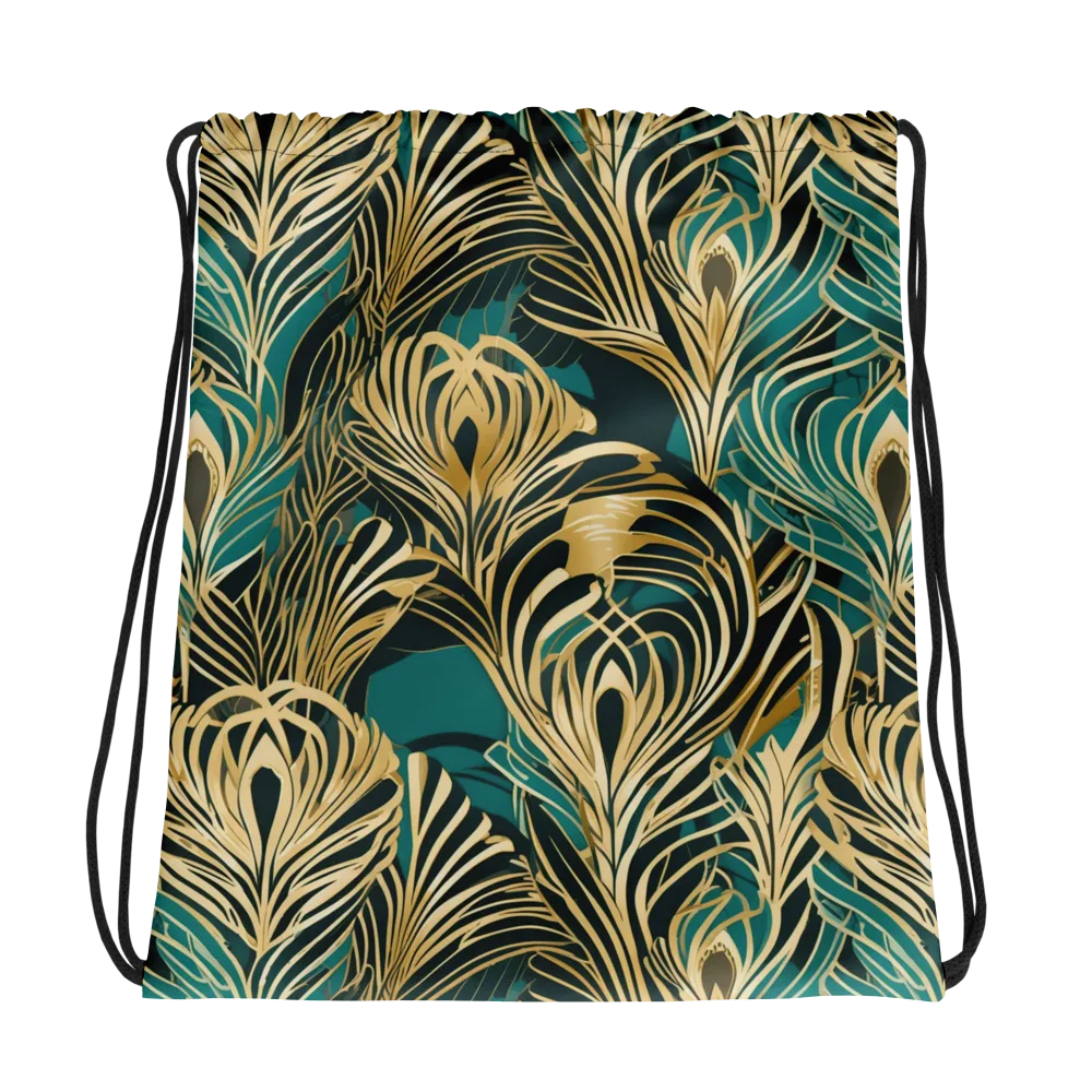 Gilded Tropics on Drawstring Bag — Photo