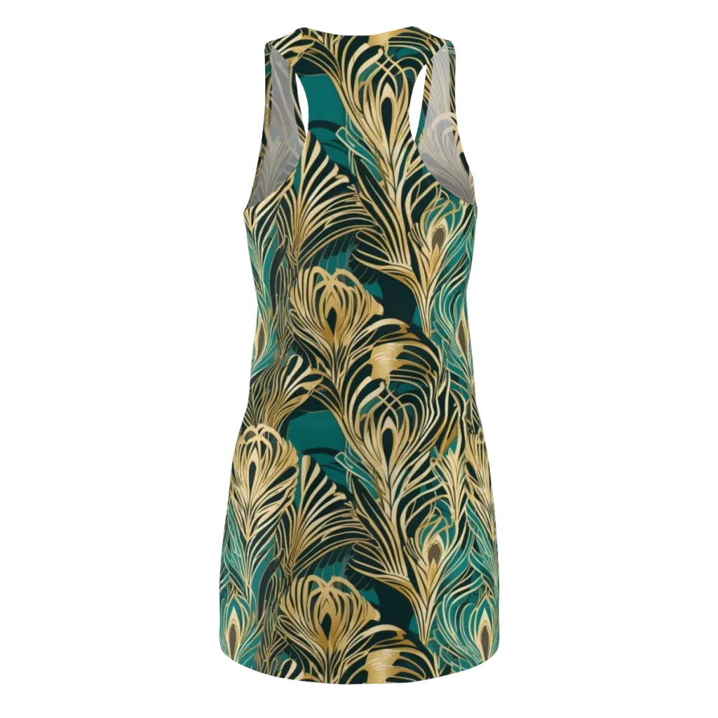 Gilded Tropics on Racerback Dress — Back