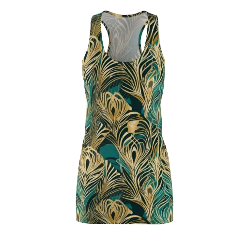 Gilded Tropics on a Racerback Dress