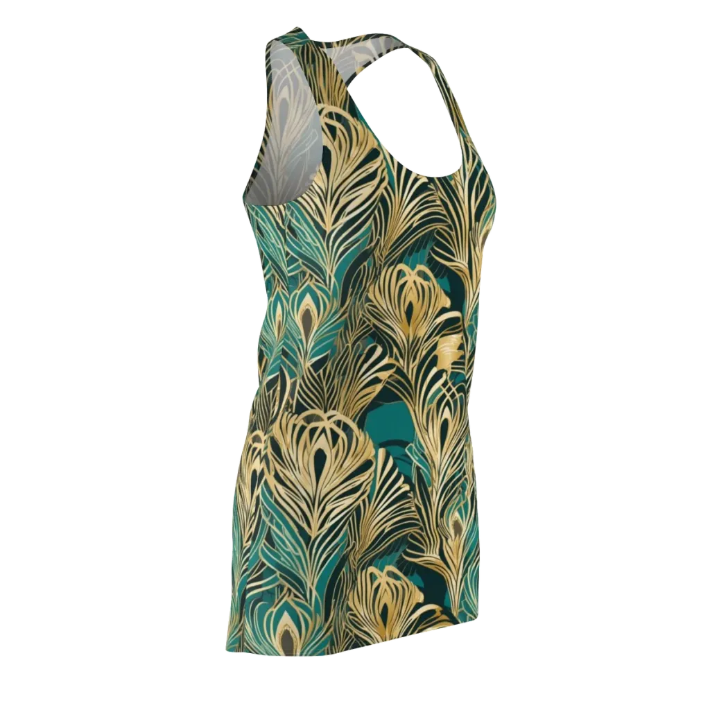 Gilded Tropics on Racerback Dress — Front Side