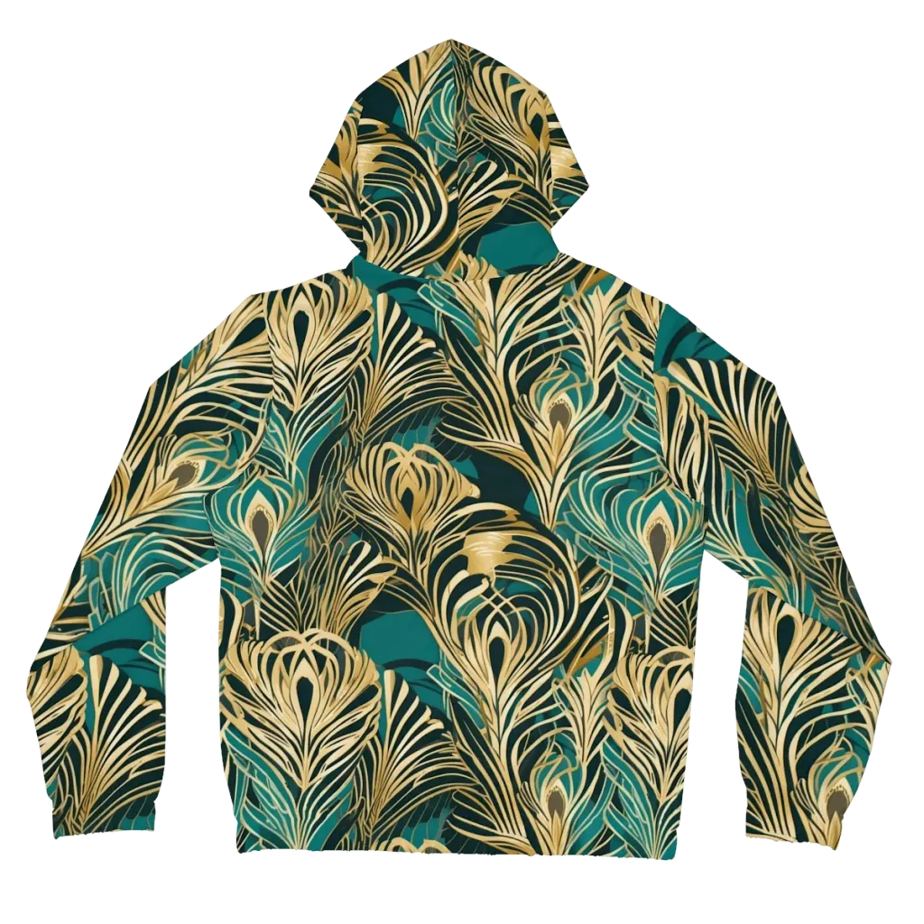 Gilded Tropics on Women's Full-Zip Hoodie — Back
