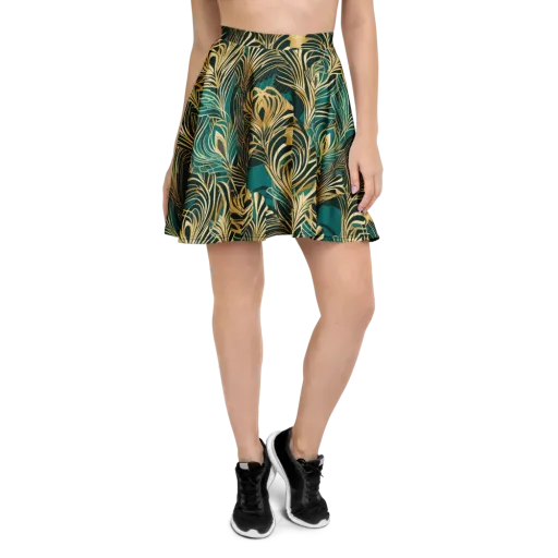 Gilded Tropics on a Skater Skirt