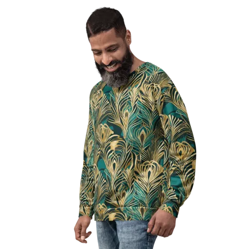 Gilded Tropics on a Sweatshirt