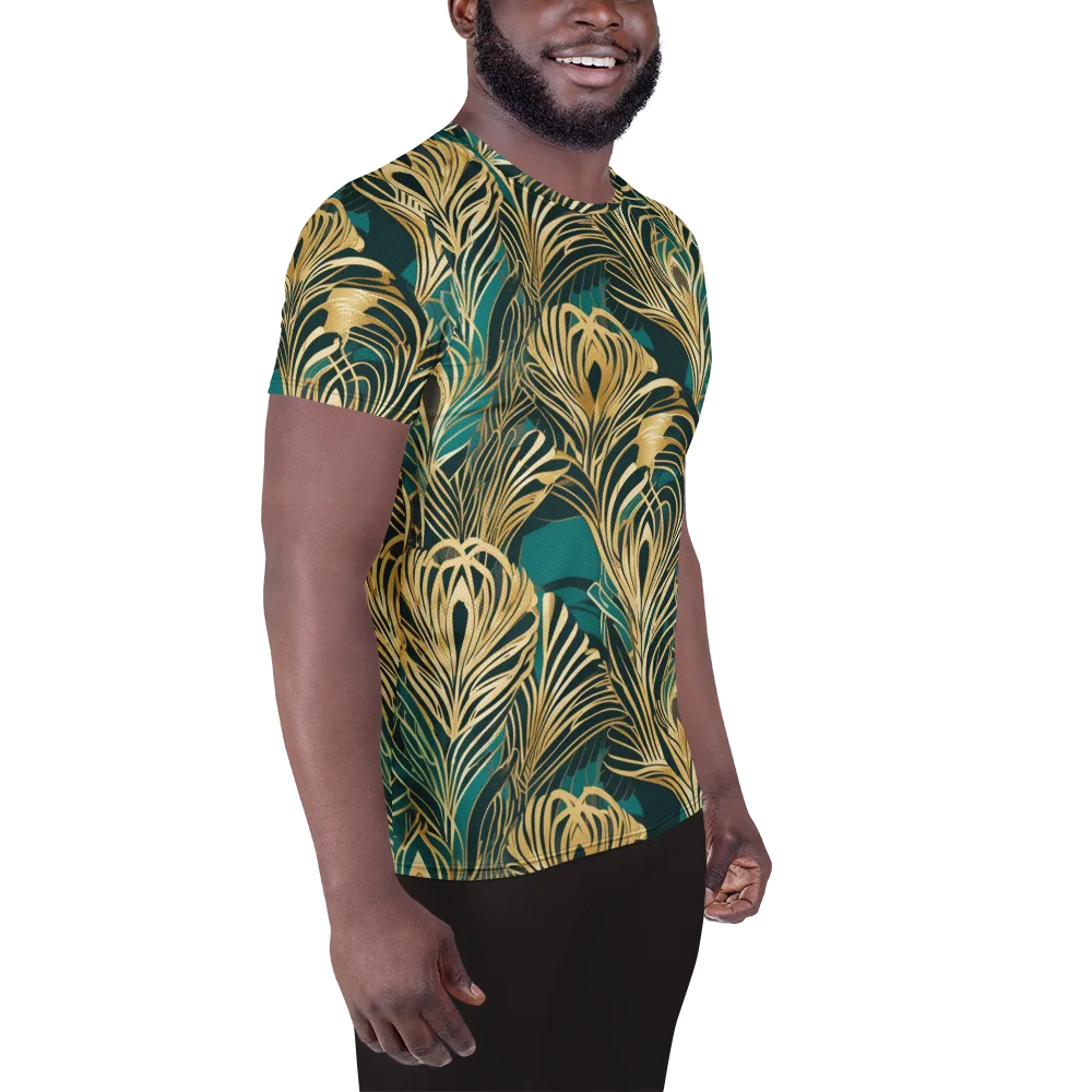 Gilded Tropics on Men's Athletic T-Shirt — Right