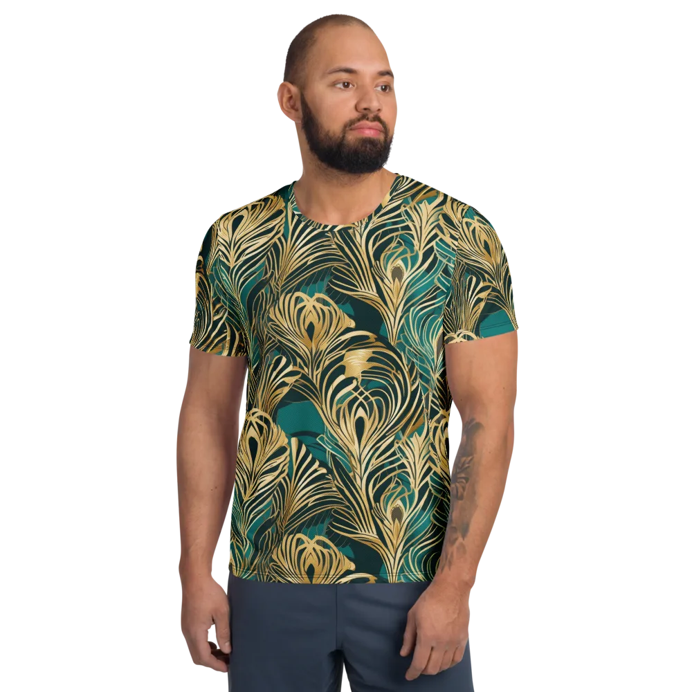 Gilded Tropics on Men's Athletic T-Shirt — Front