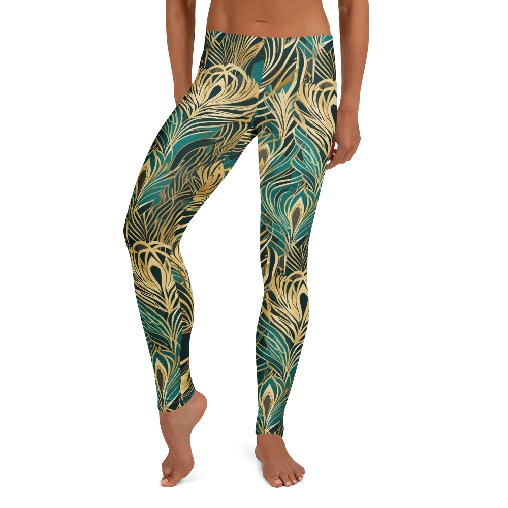 Gilded Tropics on Leggings — Front