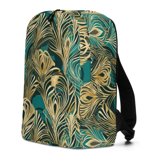 Gilded Tropics on a Minimalist Backpack