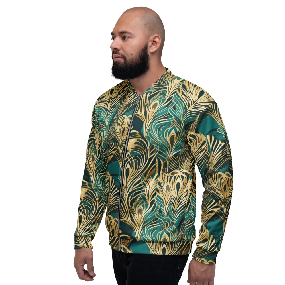 Gilded Tropics on Bomber Jacket — Left