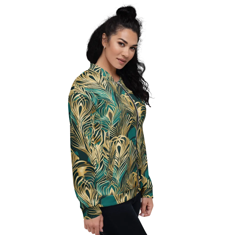 Gilded Tropics on Bomber Jacket — Right