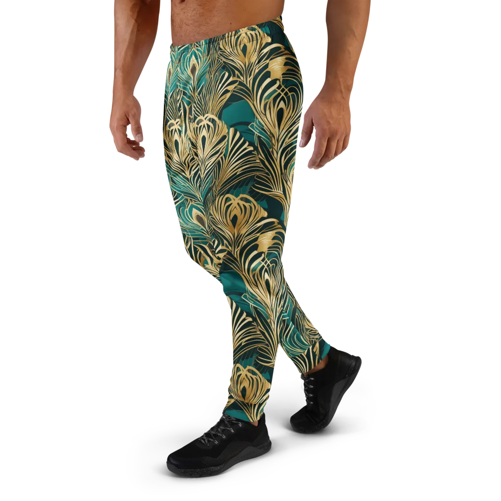 Gilded Tropics on Men's Joggers — Left