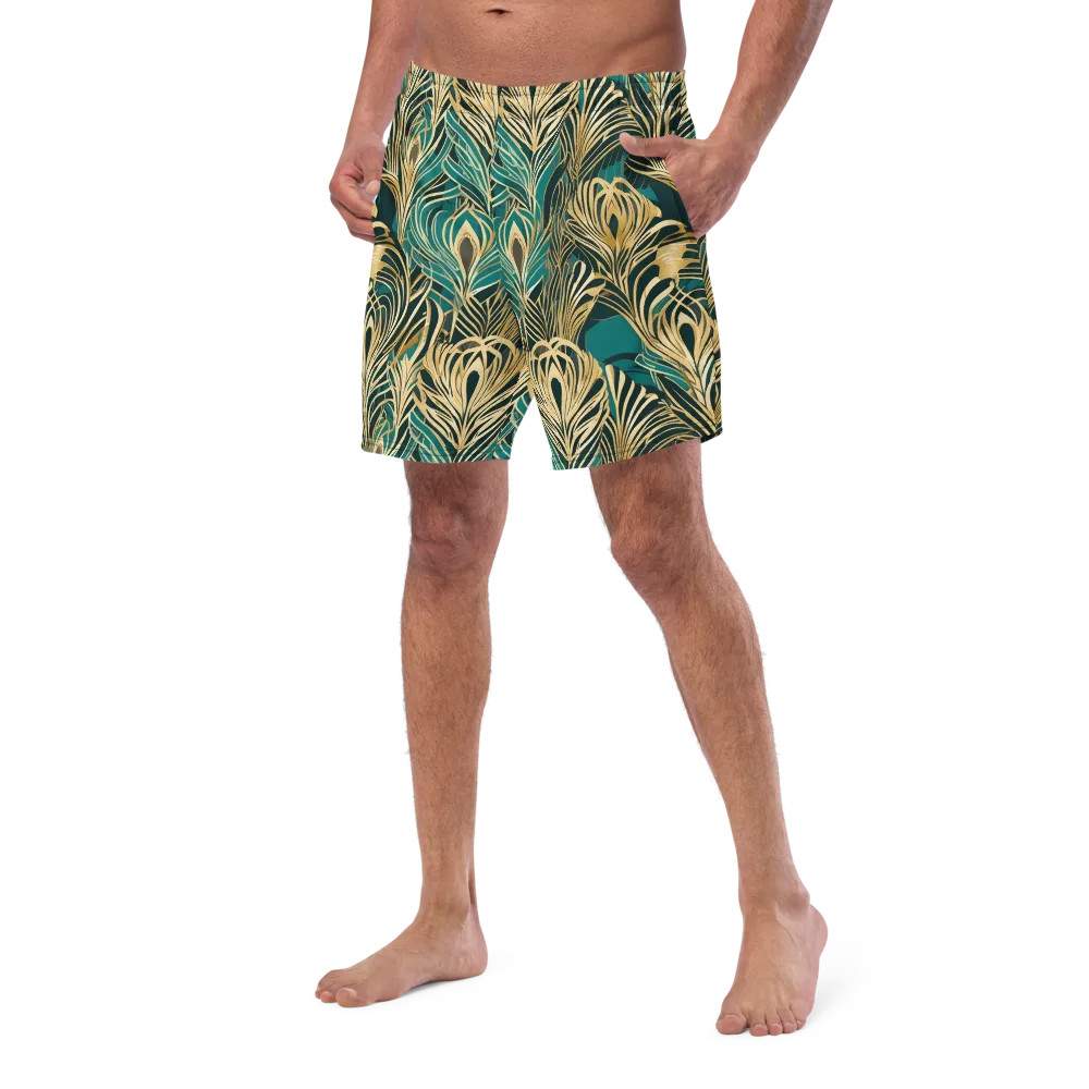 Gilded Tropics on Swim Trunks — Left Front