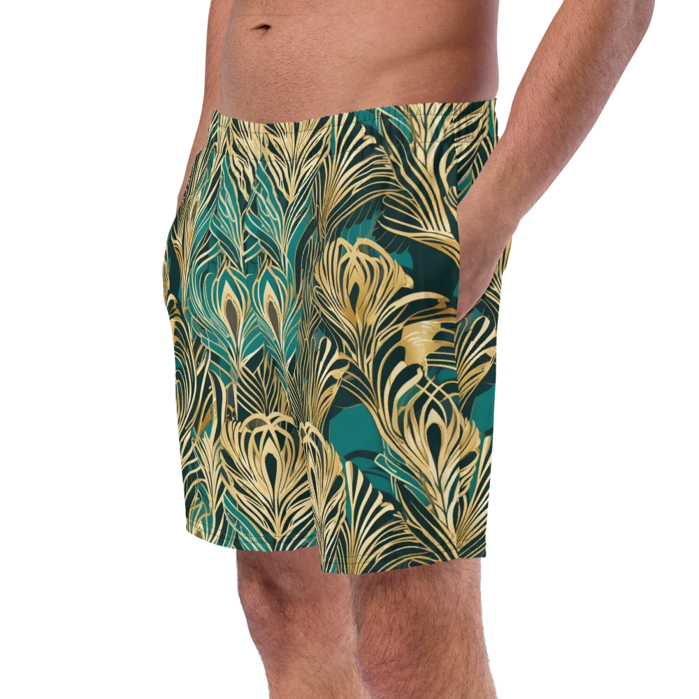 Gilded Tropics on Swim Trunks — Left Front