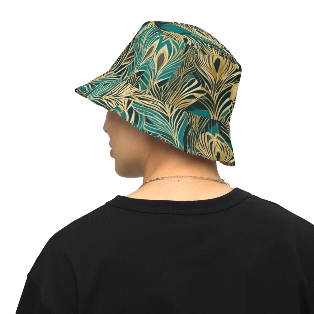 Gilded Tropics on Reversible Bucket Hat — Back Inside