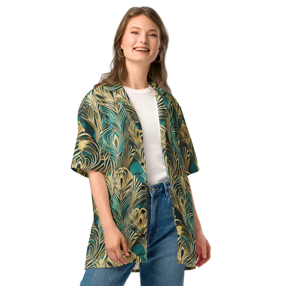 Gilded Tropics on Button Shirt — Front