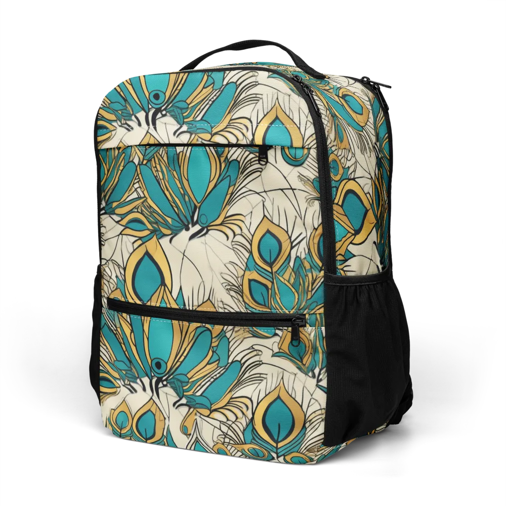 Peacock Gilt on Utility Backpack — Left Front
