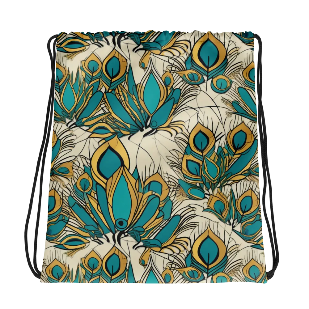 Peacock Gilt on Drawstring Bag — Photo