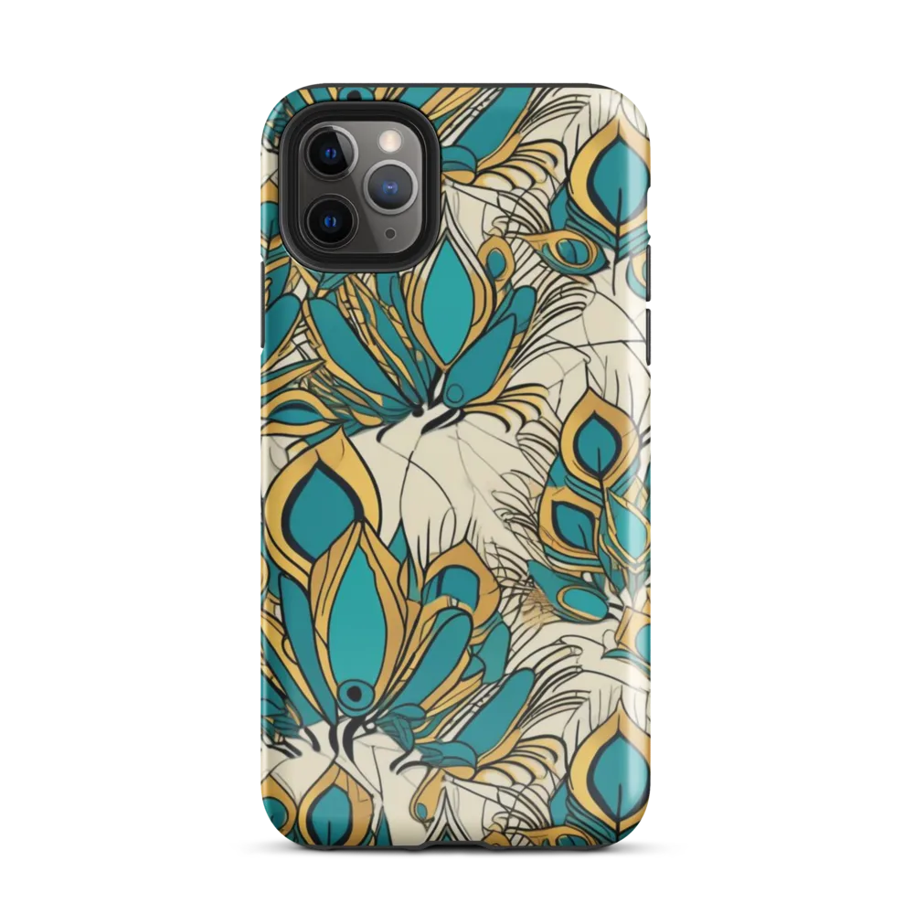 Peacock Gilt on Tough Case for iPhone® — Front