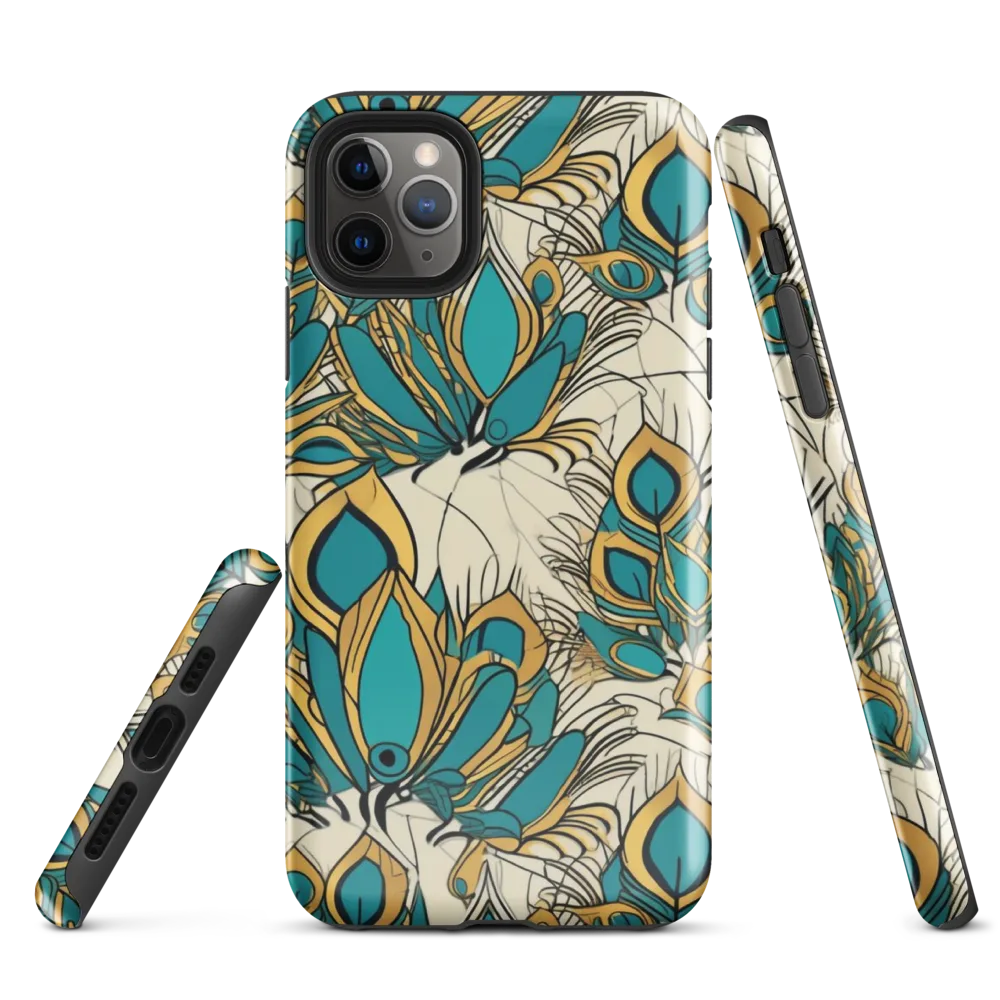 Peacock Gilt on Tough Case for iPhone® — Front