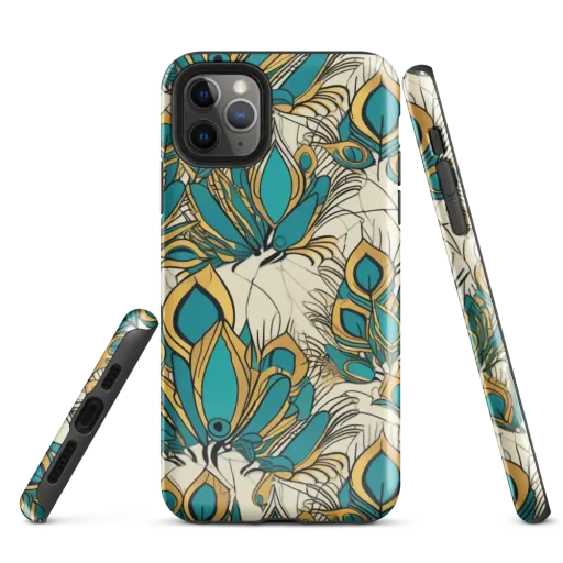 Peacock Gilt on a Tough Case for iPhone®