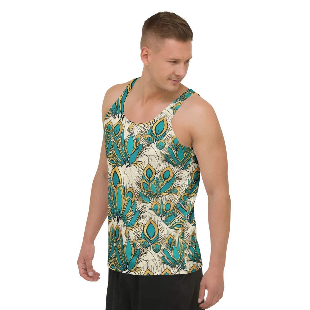Peacock Gilt on Men's Tank Top — Left Front