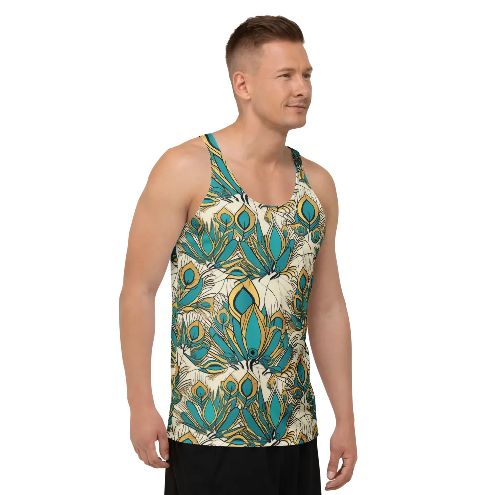 Peacock Gilt on Men's Tank Top — Right Front