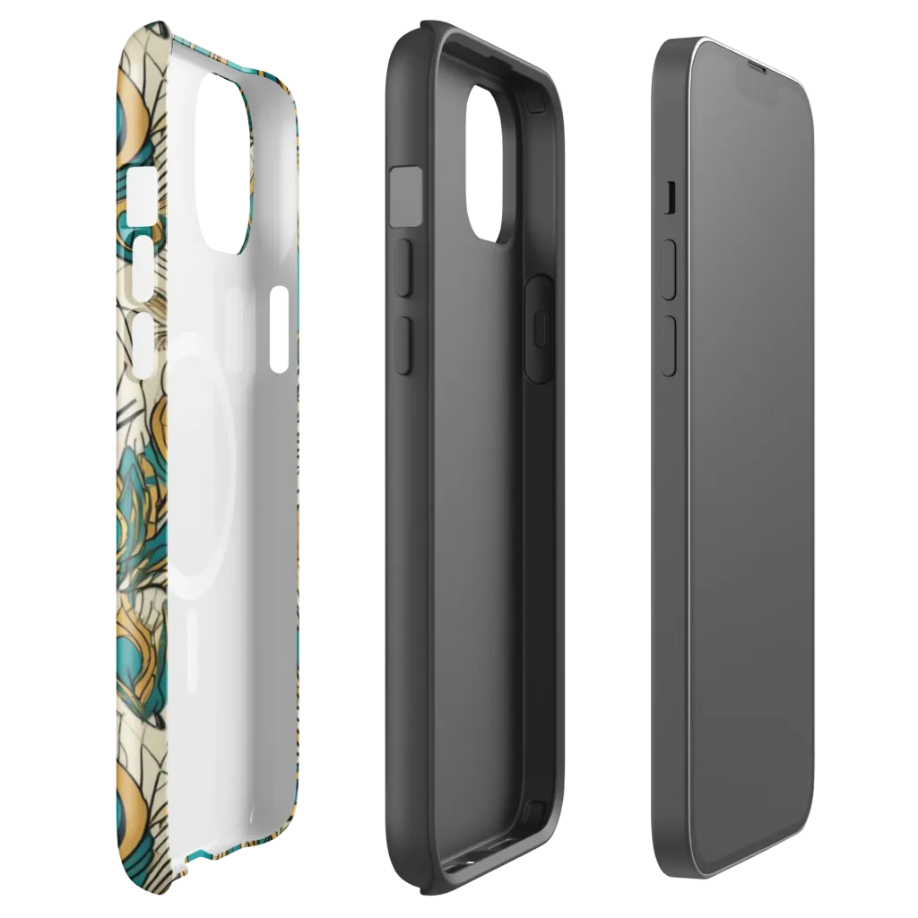 Peacock Gilt on MagSafe Tough Case for iPhone® — Front