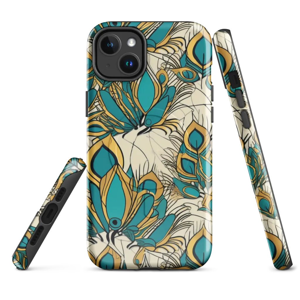 Peacock Gilt on MagSafe Tough Case for iPhone® — Front
