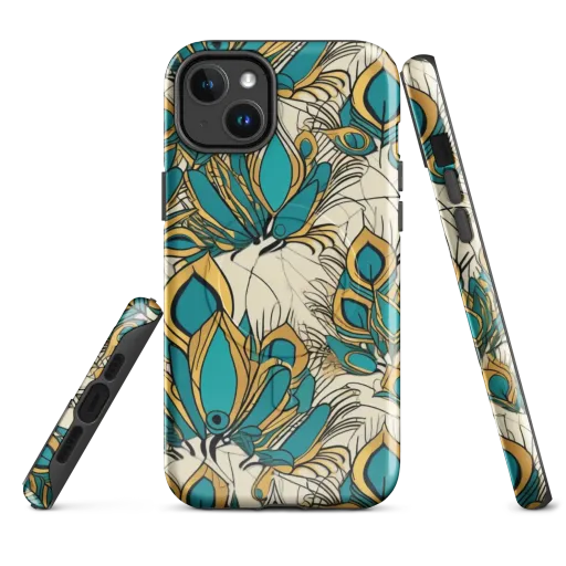Peacock Gilt on a MagSafe Tough Case for iPhone®